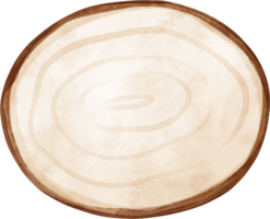 aquarelle en bois signe cercle illustration png