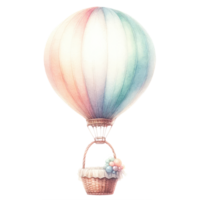 AI generated Balloon Pastel Unicorn isolate. png