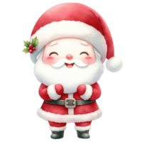 AI generated Cute Santa Claus isolated. png