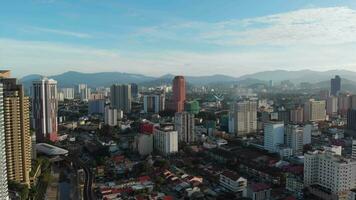 An aerial view of Kuala Lumpur early in the morning. video
