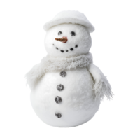 AI generated Artistic Realistic Style Christmas Snowman No Background Perfect for Print on Demand Merchandise png