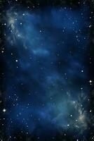 un imagen de el noche cielo con estrellas y nubes generativo ai foto