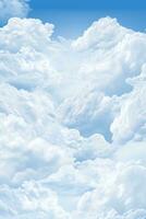 an image of clouds in the sky generative ai photo