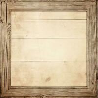 an old wooden frame on a white background generative ai photo