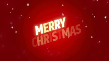 Merry Christmas Blinking Text Animation video