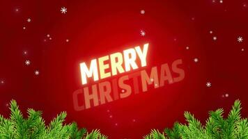 Merry Christmas Greeting video