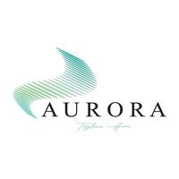 aurora logo design icon illustration vector template