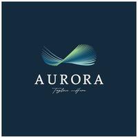 aurora logo design icon illustration vector template