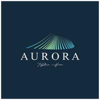 aurora logo design icon illustration vector template