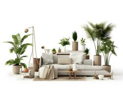 AI generated interior design concept home modern architecture furniture object idea generative Ai. photo