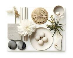AI generated interior design concept home modern architecture furniture object idea generative Ai. photo