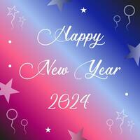 Happy new year 2024 social media post tamplate design design photo