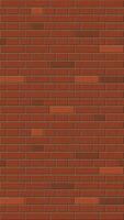 The seamless pattern of the red brick wall is presented in a vertical format, vector illustration EPS10.