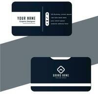 Elegant Black and White Business Card vector