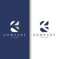 Minimal Initial K Letter Logo, Modern And Luxury Geometric Design, Icon Vector Template Element