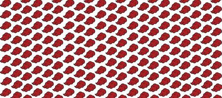 Abstract Red Clouds Seamless Pattern background Wallpaper vector