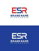 inicial letra esr logo diseño vector modelo. creativo letra esr logo diseño