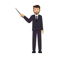 Businessman Cartoon Character Design Illustration vector