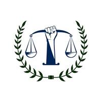 Justice Law Logo Design Illustration vector