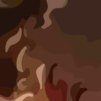 Aesthetic abstract art with a combination of shapes and brown colors. Suitable for background and poster vector