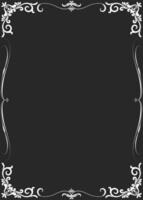 white vintage lines Black card background, blank background for inserting text. vector