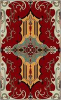 Boundless ethnic tribal patterns complement Persian carpets with abstract floral patterns. vector