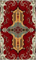 Boundless ethnic tribal patterns complement Persian carpets with abstract floral patterns. vector