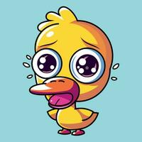 Cute duckling vector, Cute, sentimental duckling vector