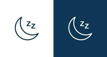 Moon icon for web and mobile vector