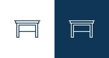 Table icon for web and mobile vector