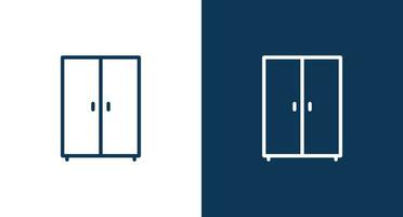 Cupboard icon for web and mobile vector