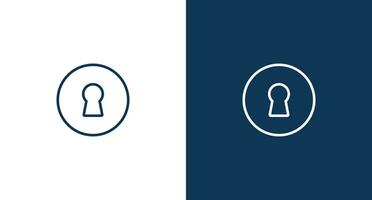 Keyhole icon for web and mobile vector