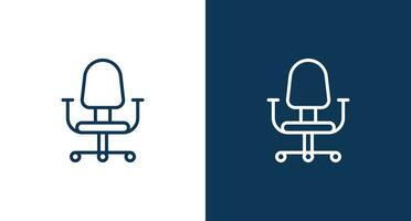 Office chair icon for web and mobile vector