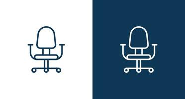 Office chair icon for web and mobile vector