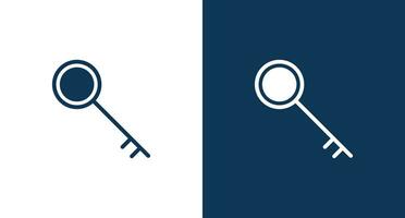 Key icon for web and mobile vector