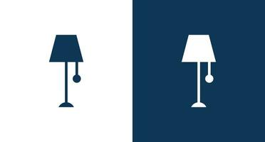 Lamp outline icon for web and mobile vector