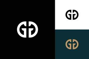 letter g monogram vector logo design