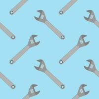 Wrench seamless pattern vector illustration. Suitable for backgrounds, wallpapers, fabrics, textiles, wrapping papers, printed materials, and many more.