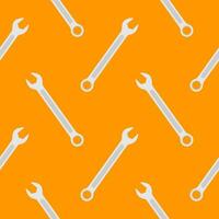 Wrench seamless pattern vector illustration. Suitable for backgrounds, wallpapers, fabrics, textiles, wrapping papers, printed materials, and many more.