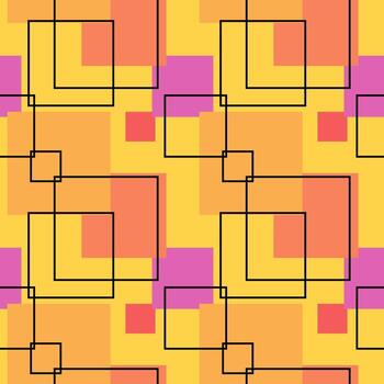 Seamless square pattern background vector