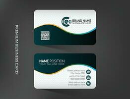 Modern professional business card template design vector