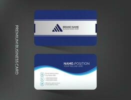 Modern professional business card template design vector