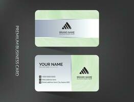 Elegant modern business card template layout vector