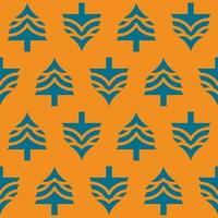 Repeatable vector christmas tree pattern