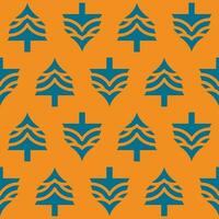 Repeatable vector christmas tree pattern