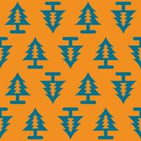 Repeatable vector christmas tree pattern