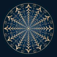 Vector luxury mandala background with golden pattern east style