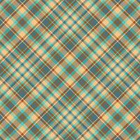 Tartan plaid pattern with texture and retro color. vector