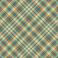 Tartan plaid pattern with texture and retro color. vector