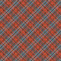 Tartan plaid pattern with texture and retro color. vector
